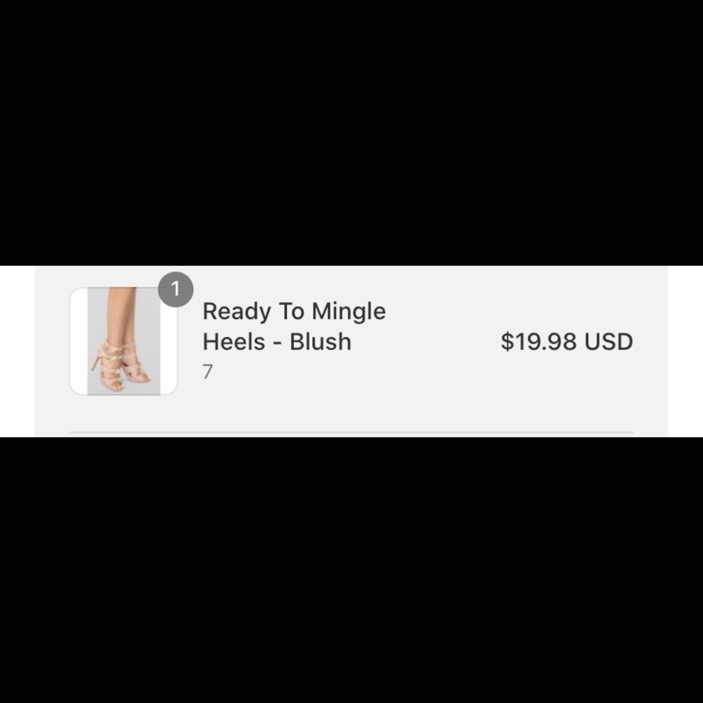 Fashion nova heels sz 7